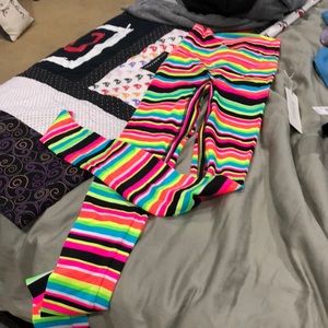 K -DEER full length multi colored leggings